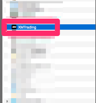 MT4セットアップの設定手順MT4選択画面（Mac）